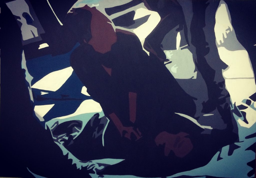 AN'KARA 3, Tuval üzerine yağlı boya, 50x70 cm, 2015