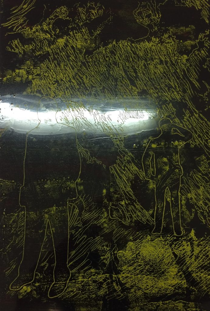 Yüzleşme 2, Gravür, 33x50 cm, 2017 (Detail 1)