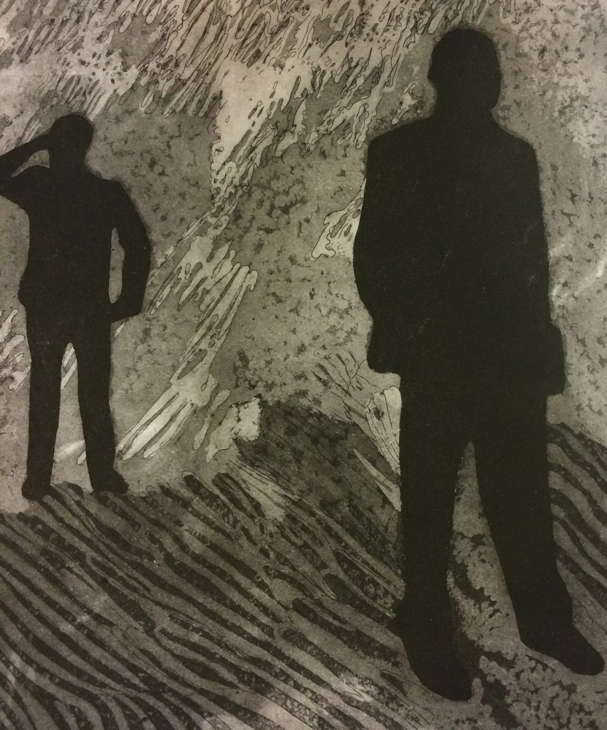 Yüzleşme 2, Gravür, 33x50 cm, 2017 (Detail 4)