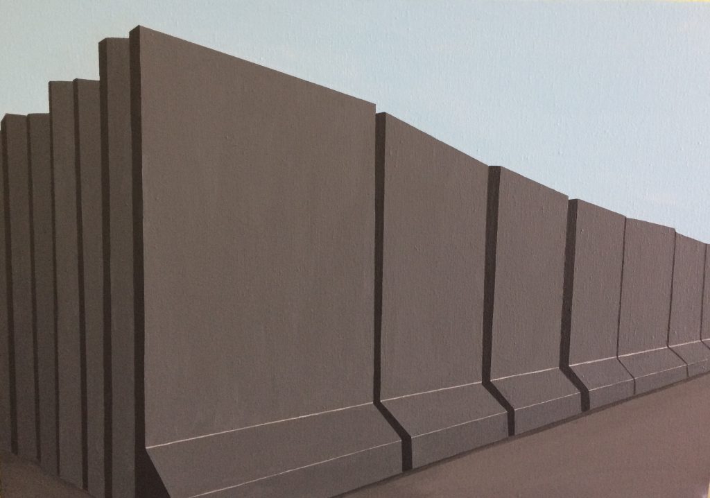 “Geçit”, Tuval üzerine akrilik boya, 50x70 cm, 2019