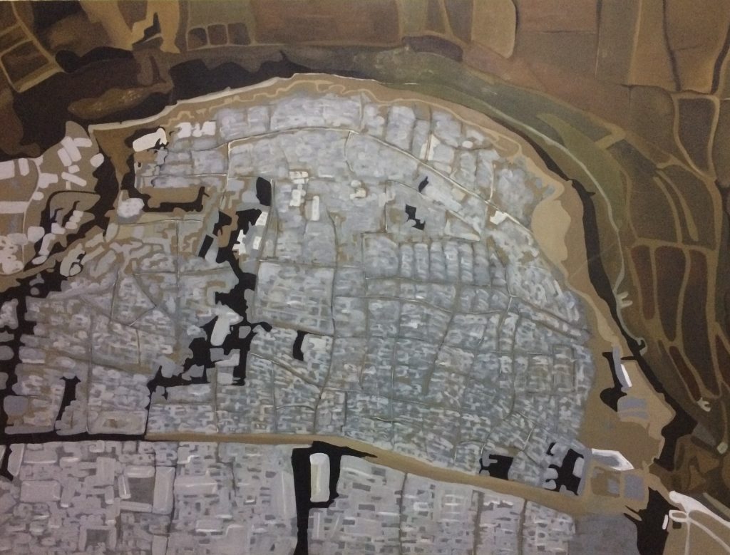 Sur, Tuval üzerine yağlı boya, 105x140 cm, 2016